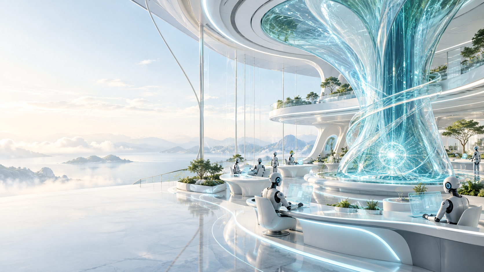 AI 组织工作空间概念图